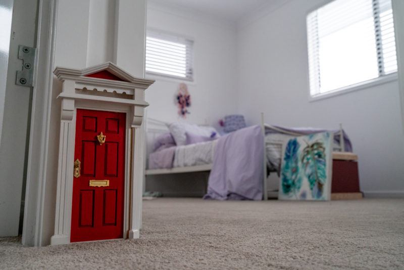 Fairy door in kids bedroom doorway