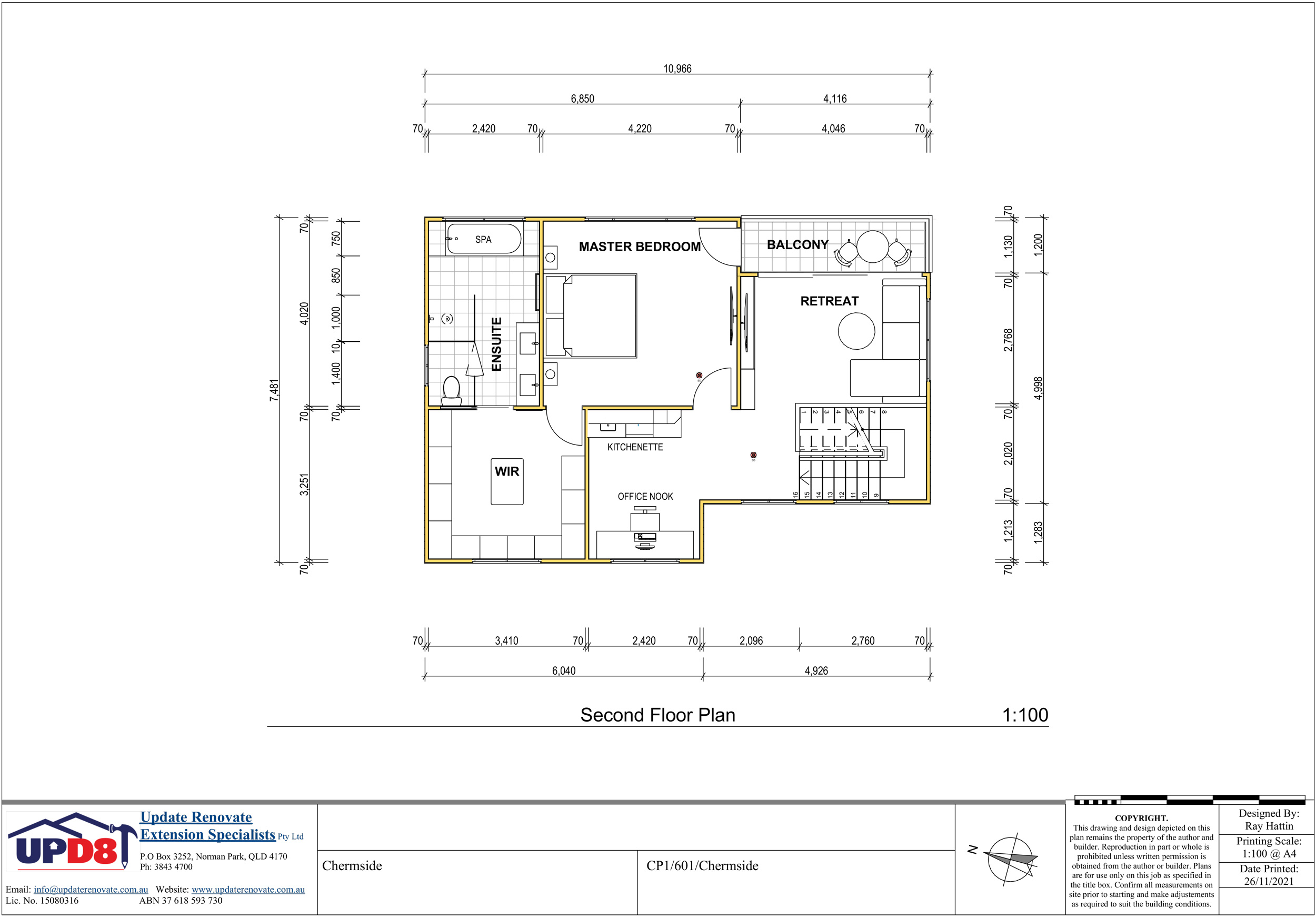 Chermside Second Storey Floor Plan Design